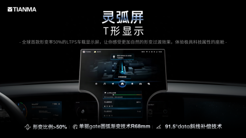 黑科技首发——天马技术领先国产车载显示行业