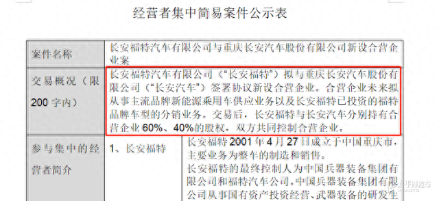 重磅：长安福特拟与长安汽车联手搞新能源！1+1＞2？能行吗？