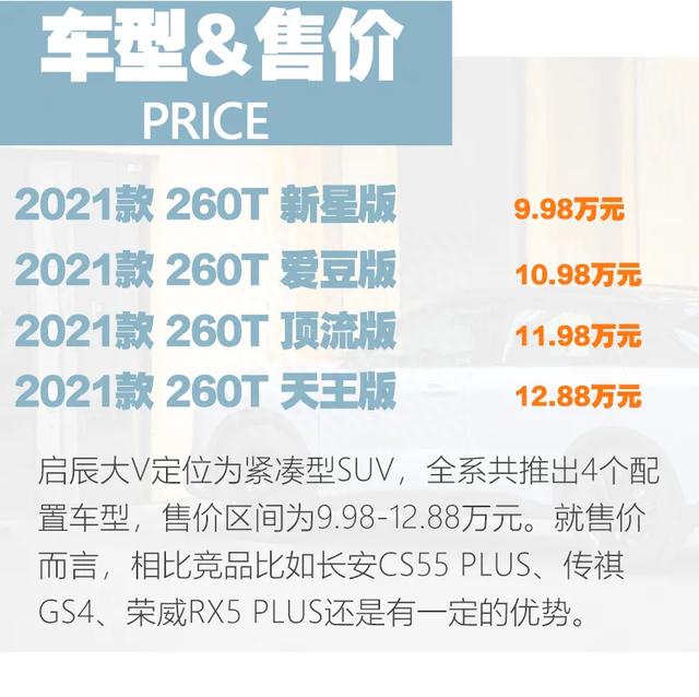 启辰大V：顶配不到13万的SUV，8.8秒破百+24英寸联屏，看了别冲动