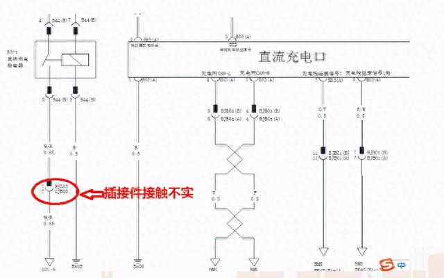 比亚迪e5无法直流充电故障检修