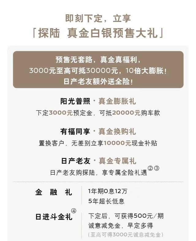 为什么说日产中大型SUV探陆值得买？看完它的预售价，性价比很高