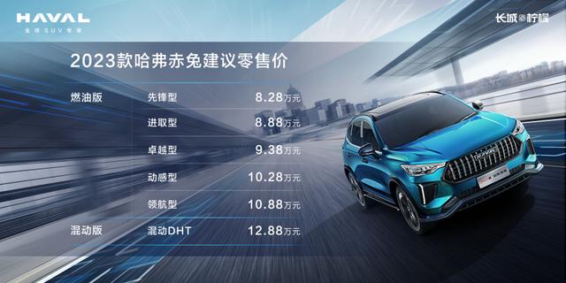 8.28万-12.88万元 2023款哈弗赤兔正式上市