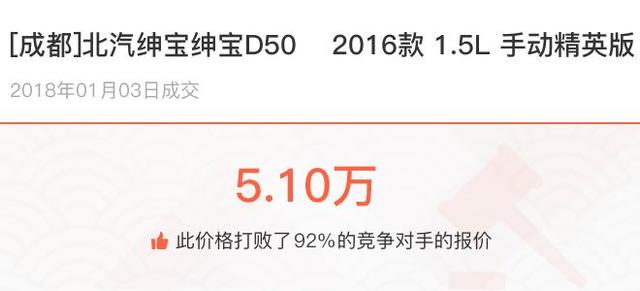 落地价9.88万的北汽绅宝D50现在还值几万？车主：价格这么低？