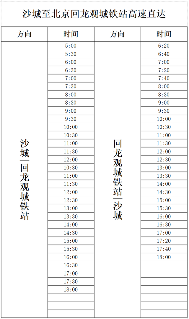 收藏！转存！春运期间，怀来汽车客运站发车明细！