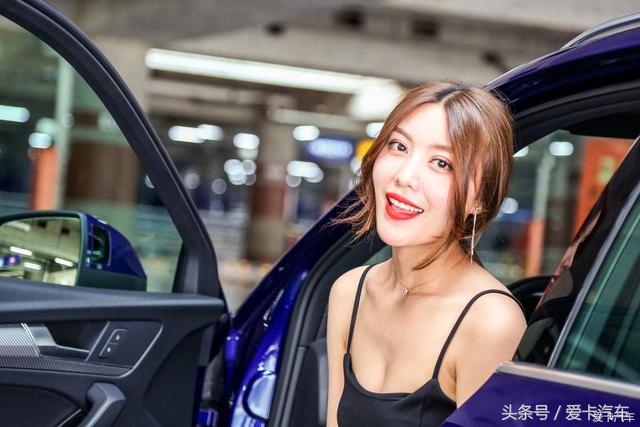 女神请上车，全新奥迪Q5L，机场邂逅性感女神