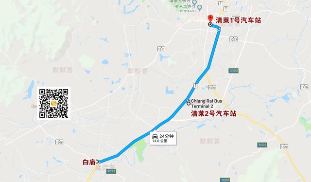 去清莱白庙，比较受欢迎的公共交通方式是乘坐GreenBus绿色大巴
