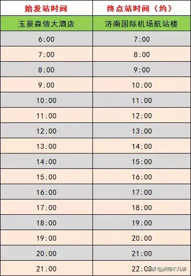 马上就能用！济南最新机场大巴时刻表