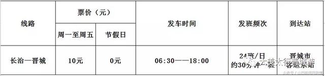 晋城城际公交最新发车时刻表，赶紧收藏！