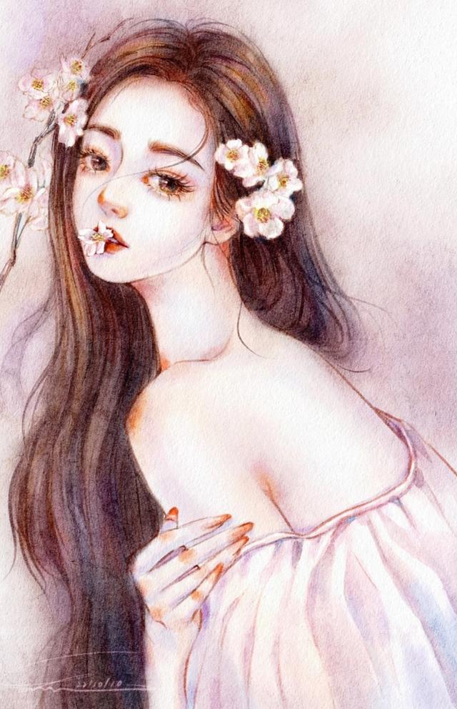 唯美浪漫的古风美女插画，爱古风的人都会保存