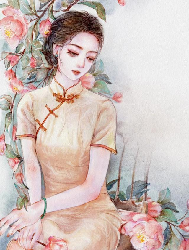 唯美浪漫的古风美女插画，爱古风的人都会保存