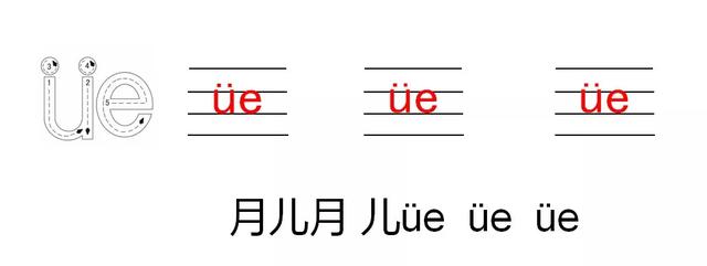 部编版一年级上册汉语拼音11《ie üe er》图文讲解