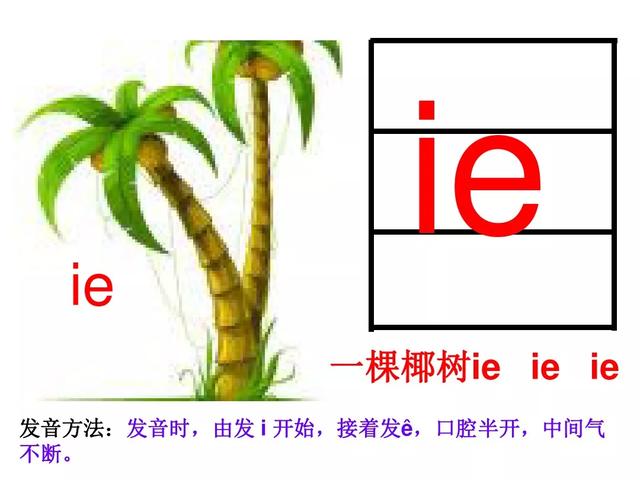 部编版一年级上册汉语拼音11《ie üe er》图文讲解